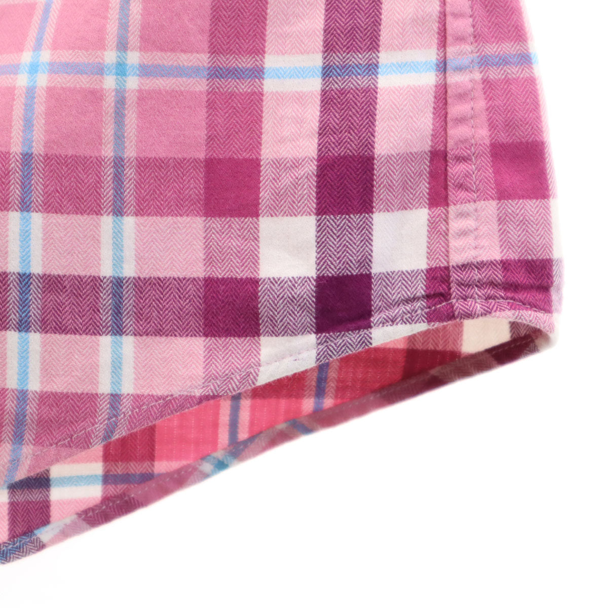 BURBERRY BLACK LABEL バーバリーブラックレーベル チェック柄 長袖 コットンシャツ 3 ピンク 三陽商会 メンズ
