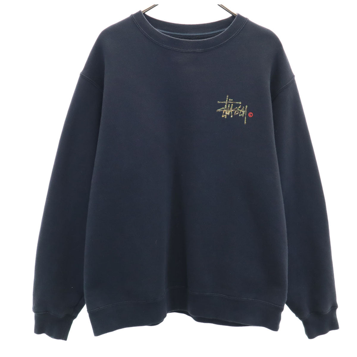 STUSSY ステューシー 長袖 スウェット L ブラック 裏起毛 メンズ