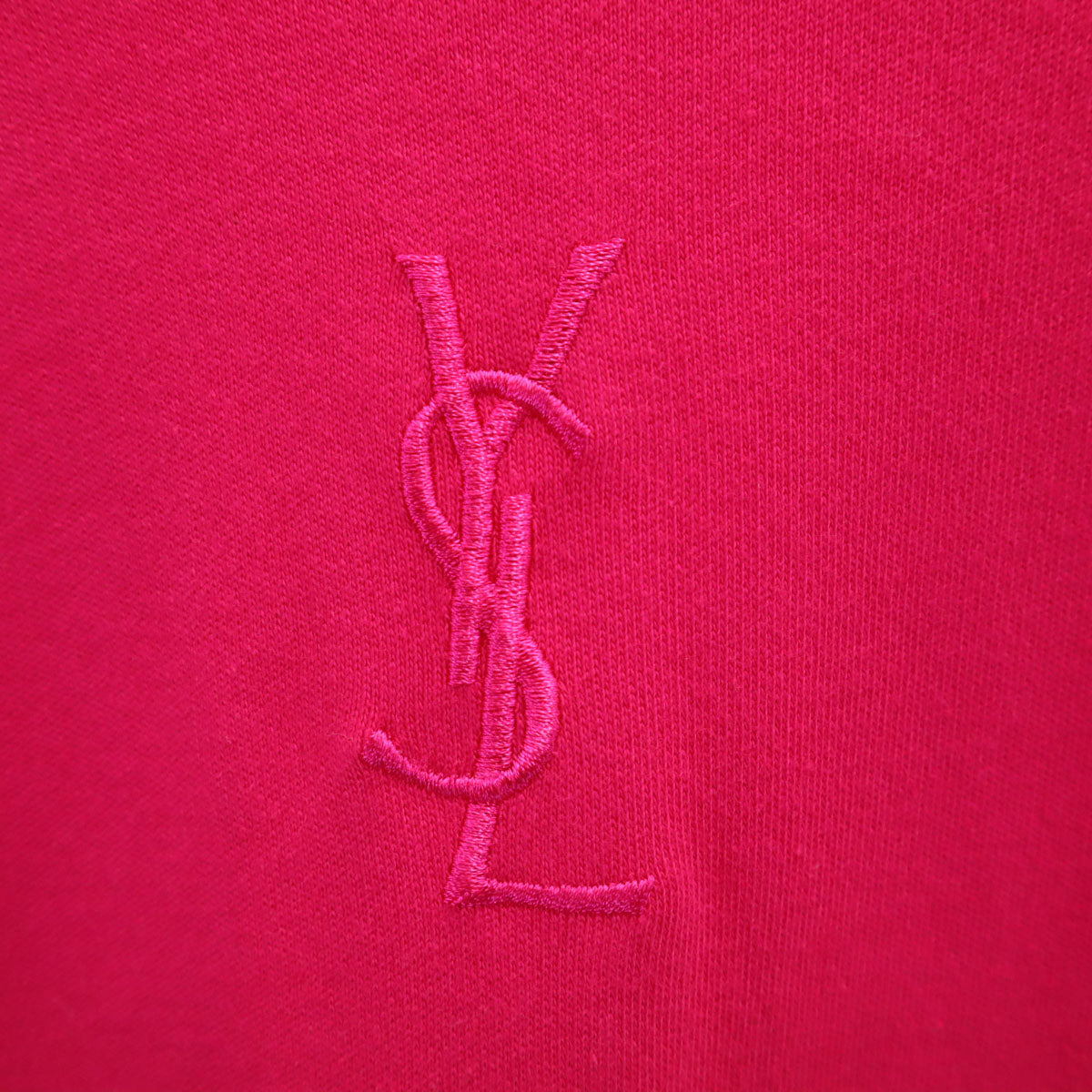 YVES SAINT LAURENT イヴサンローラン 90s オールド 長袖 スウェット トレーナー M ピンク レディース