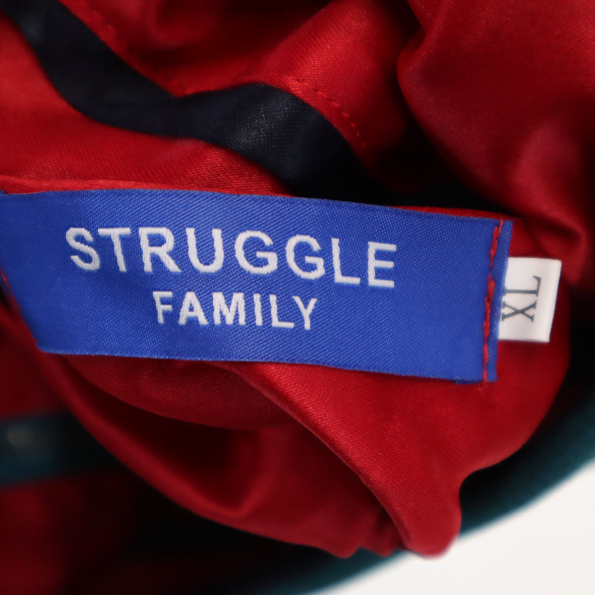 STRUGGLE FAMILY ストラグルファミリー U.S.NAVY リバーシブル スカジャン XL グリーン メンズ