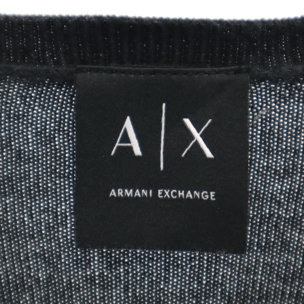 ARMANI EXCHANGE アルマーニエクスチェンジ 長袖 Vネック ニット M ブラック セーター メンズ