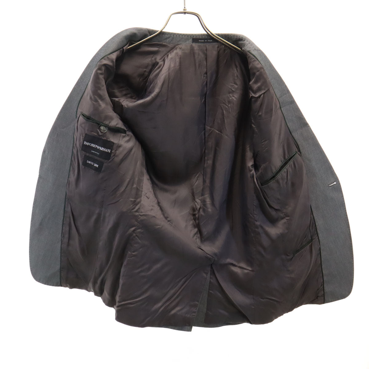 Emporio Armani エンポリオアルマーニ テーラードジャケット 44 グレー メンズ