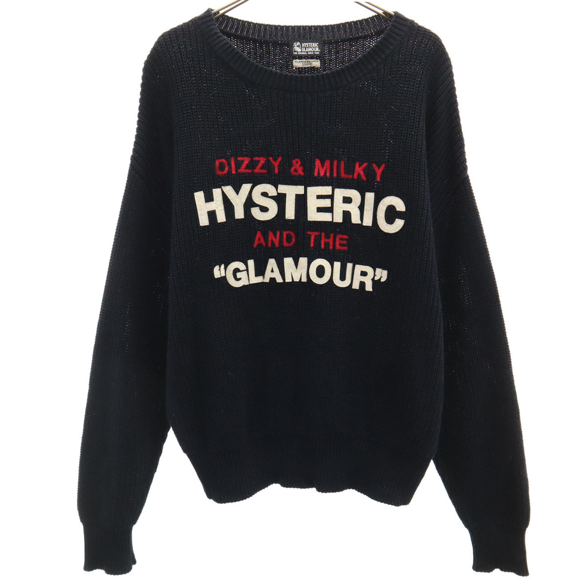 HYSTERIC GLAMOUR ヒステリックグラマー 長袖 ニット FREE ブラック セーター レディース