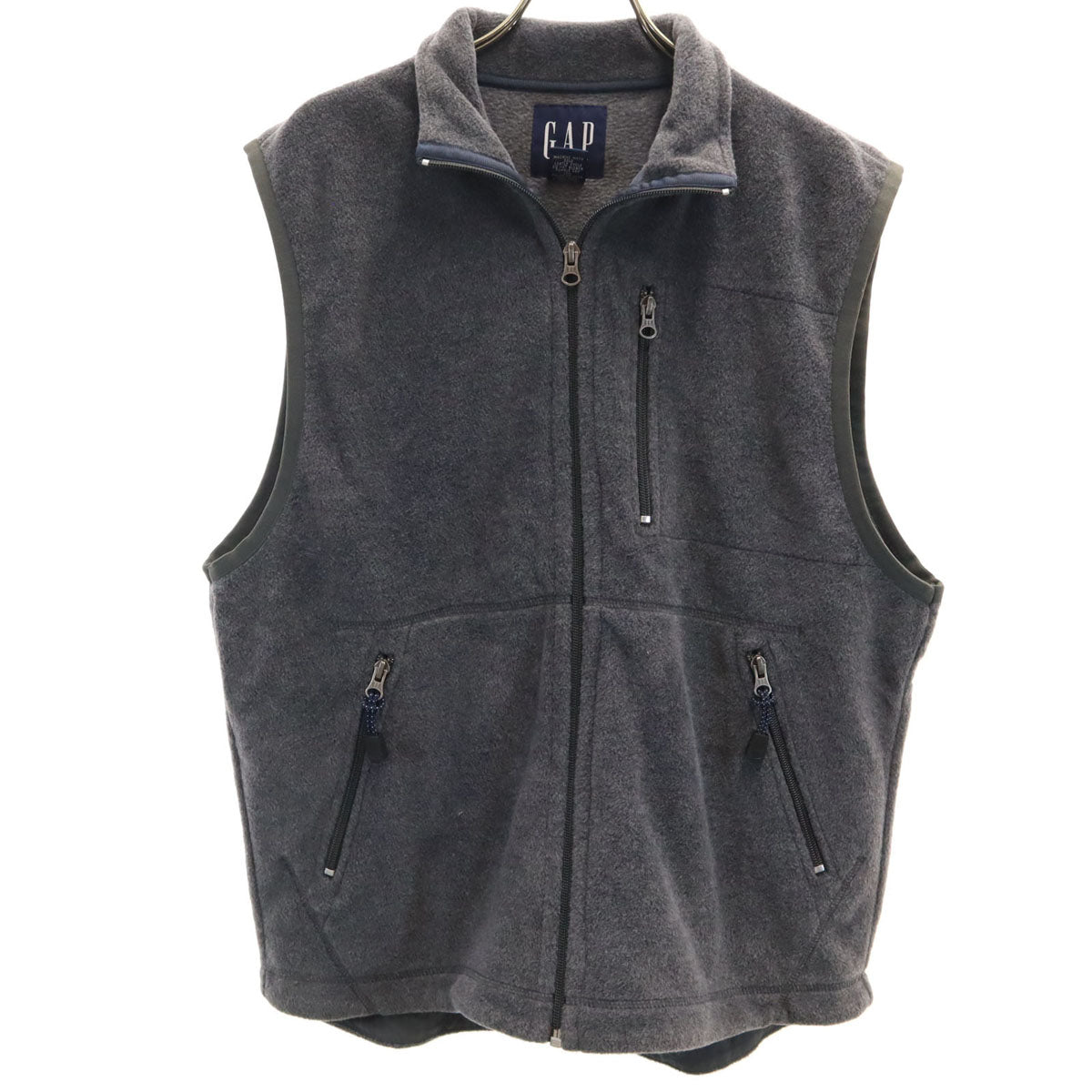 GAP ギャップ 90s 00s オールド フリース ベスト M チャコールグレー メンズ