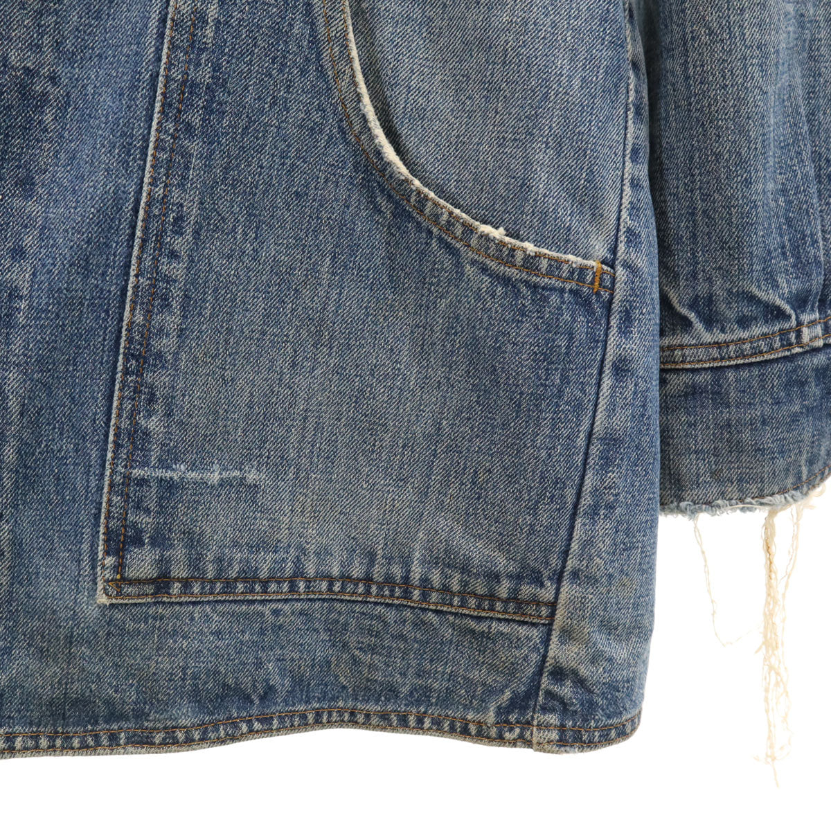 Levi's リーバイス 70s ヴィンテージ ブッシュジャケット ロング デニムジャケット L ウォッシュブルー ジージャン レディース