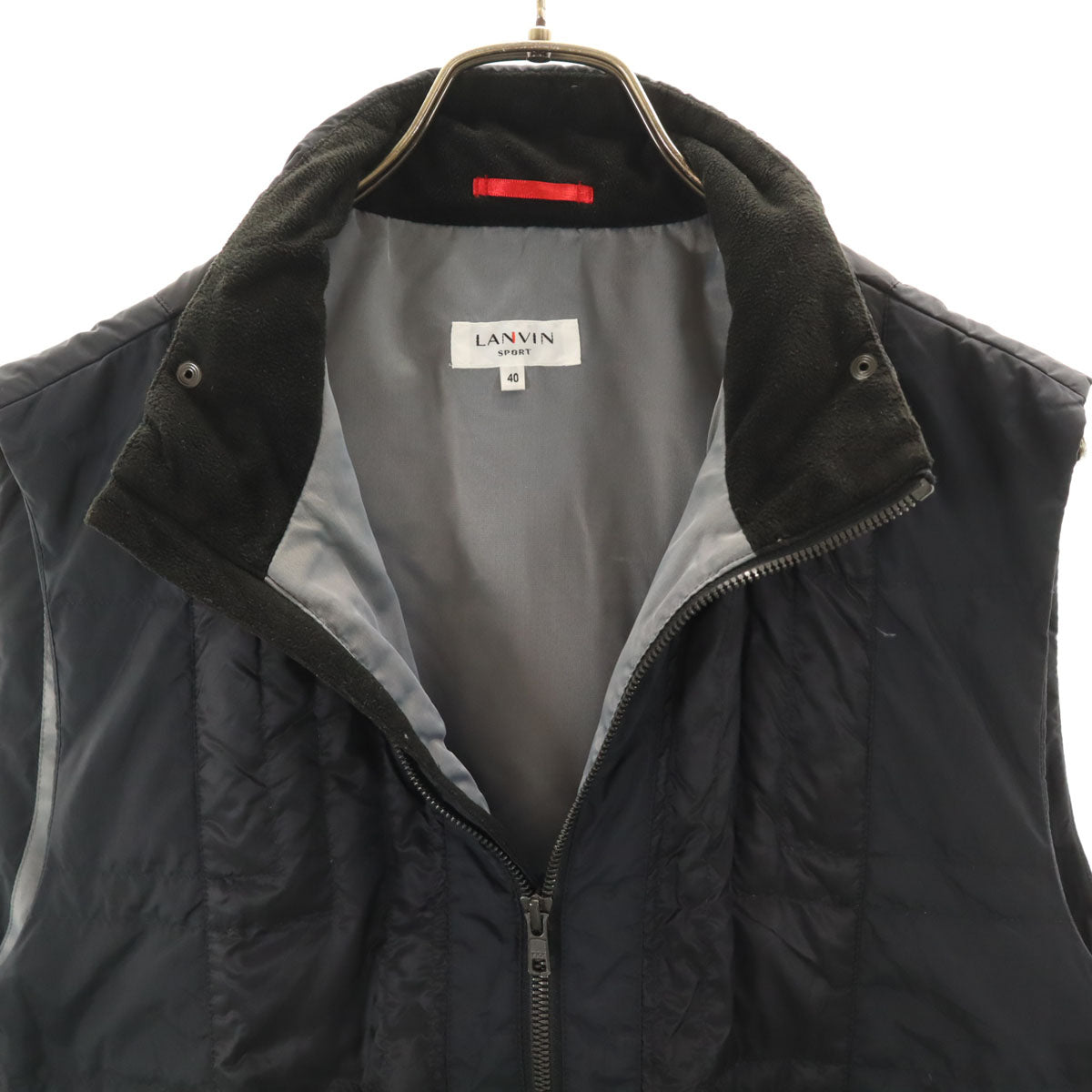 LANVIN SPORT ランバンスポール ダウンベスト 40 ブラック メンズ