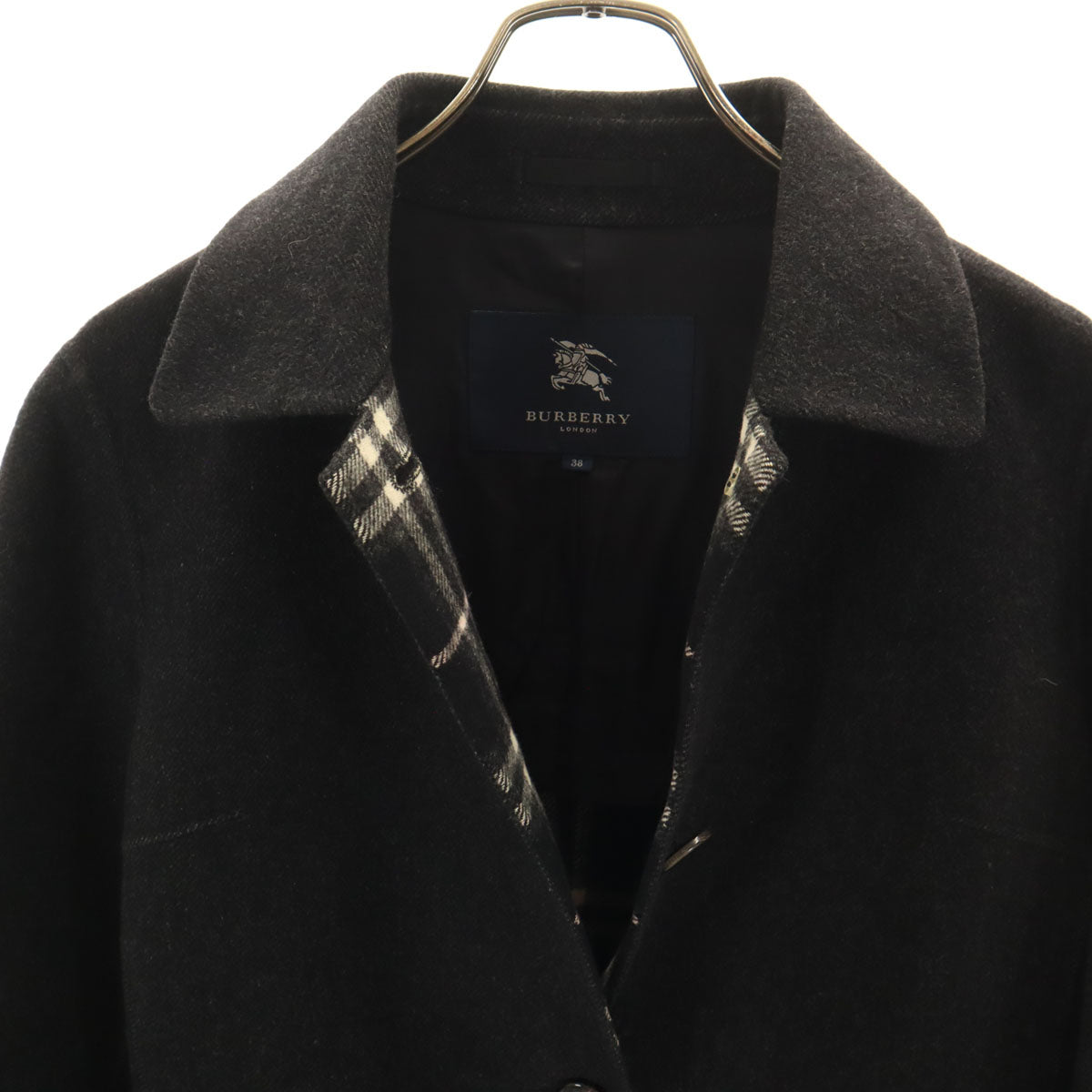 BURBERRY LONDON バーバリーロンドン ウールジャケット 38 ブラック 三陽商会 レディース