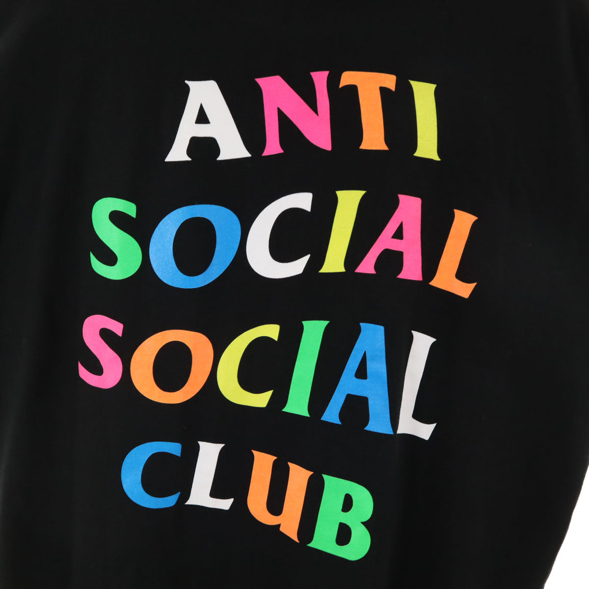 ANTI SOCIAL SOCIAL CLUB アンチソーシャルソーシャルクラブ バックロゴ 長袖 スウェット ジップパーカー L ブラック メンズ