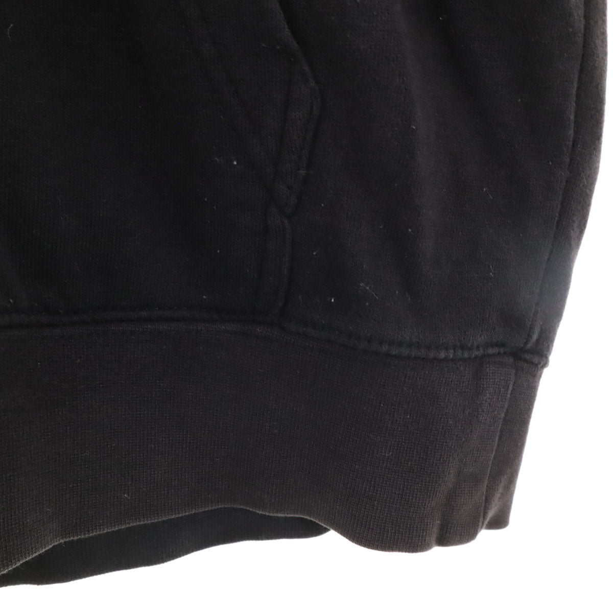 STUSSY ステューシー USA製 バックロゴ 長袖 スウェット ジップパーカー S ブラック メンズ