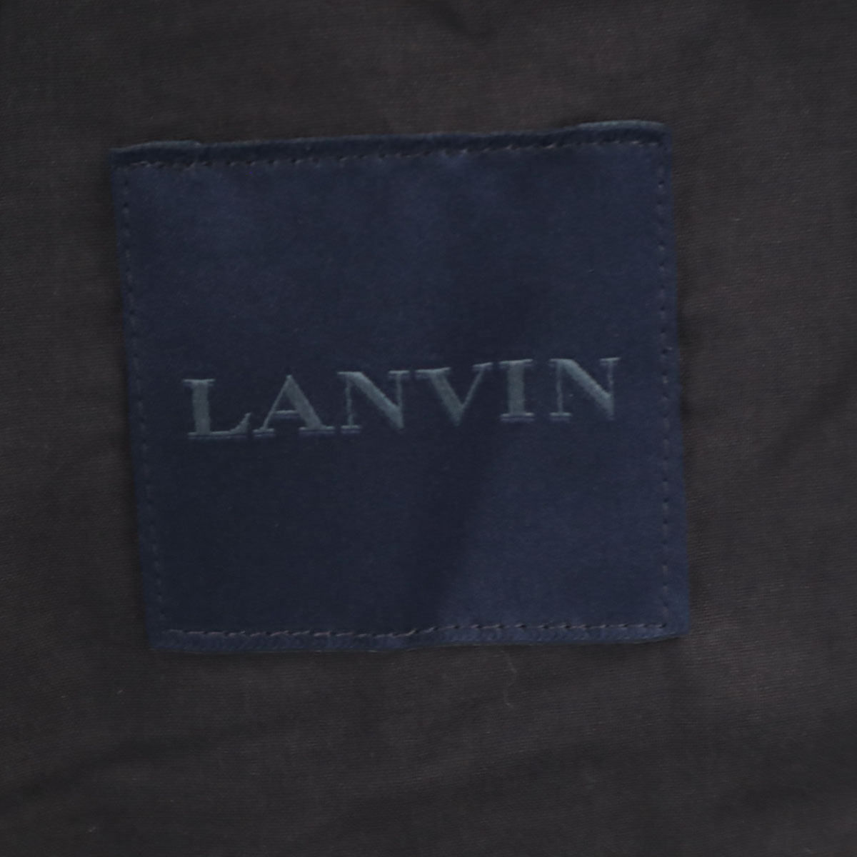 LANVIN ランバン イタリア製 カーフスキン レザー ベスト 44 ブラック メンズ