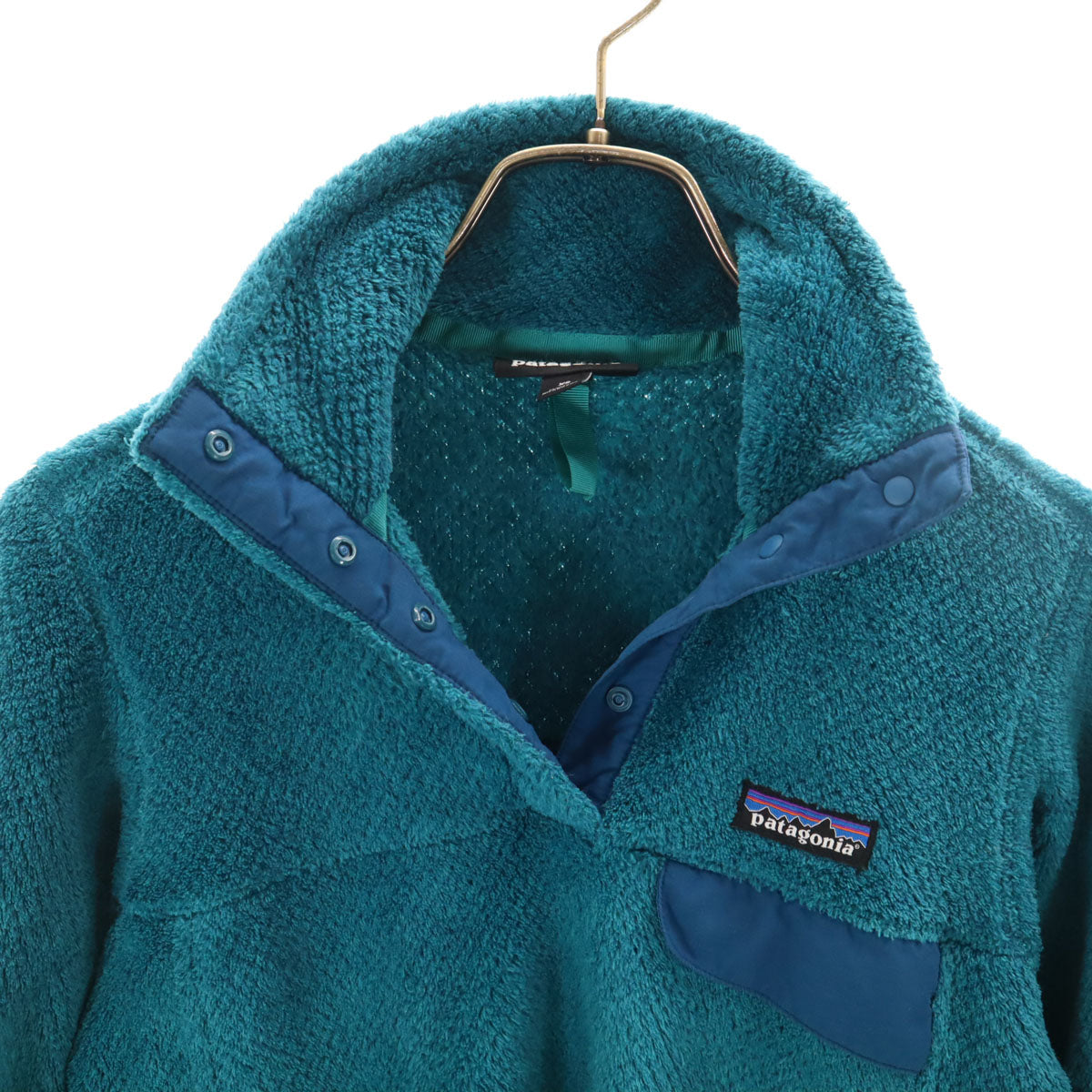 patagonia パタゴニア リツールスナップT フリースジャケット XS 青緑系 25442SP17 アウトドア レディース