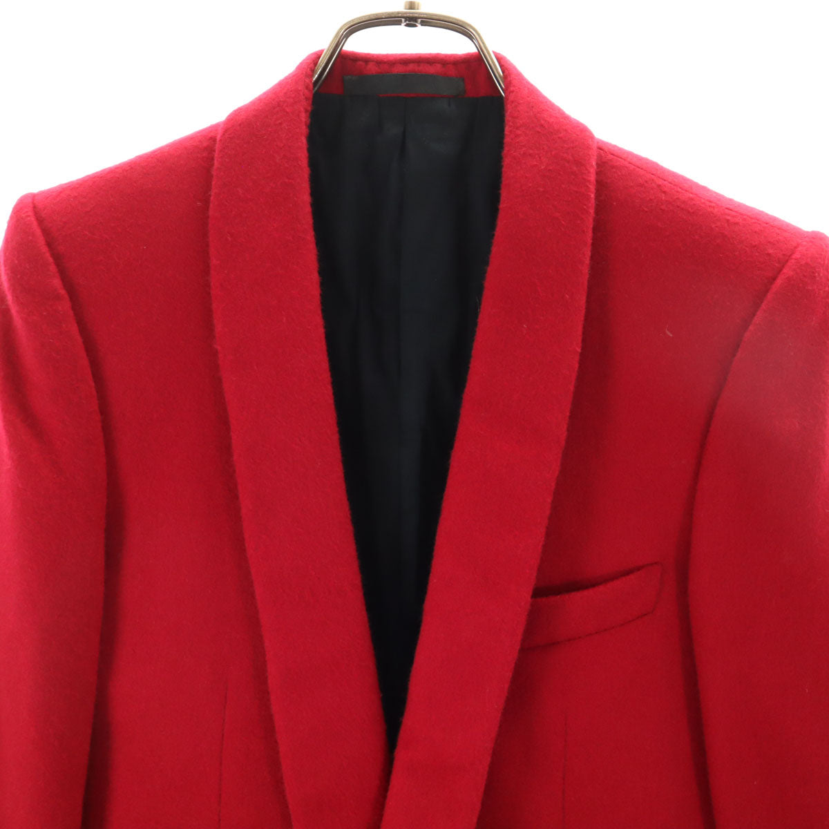 BALMAIN バルマン イタリア製 ショールカラー ジャケット 44 レッド メンズ
