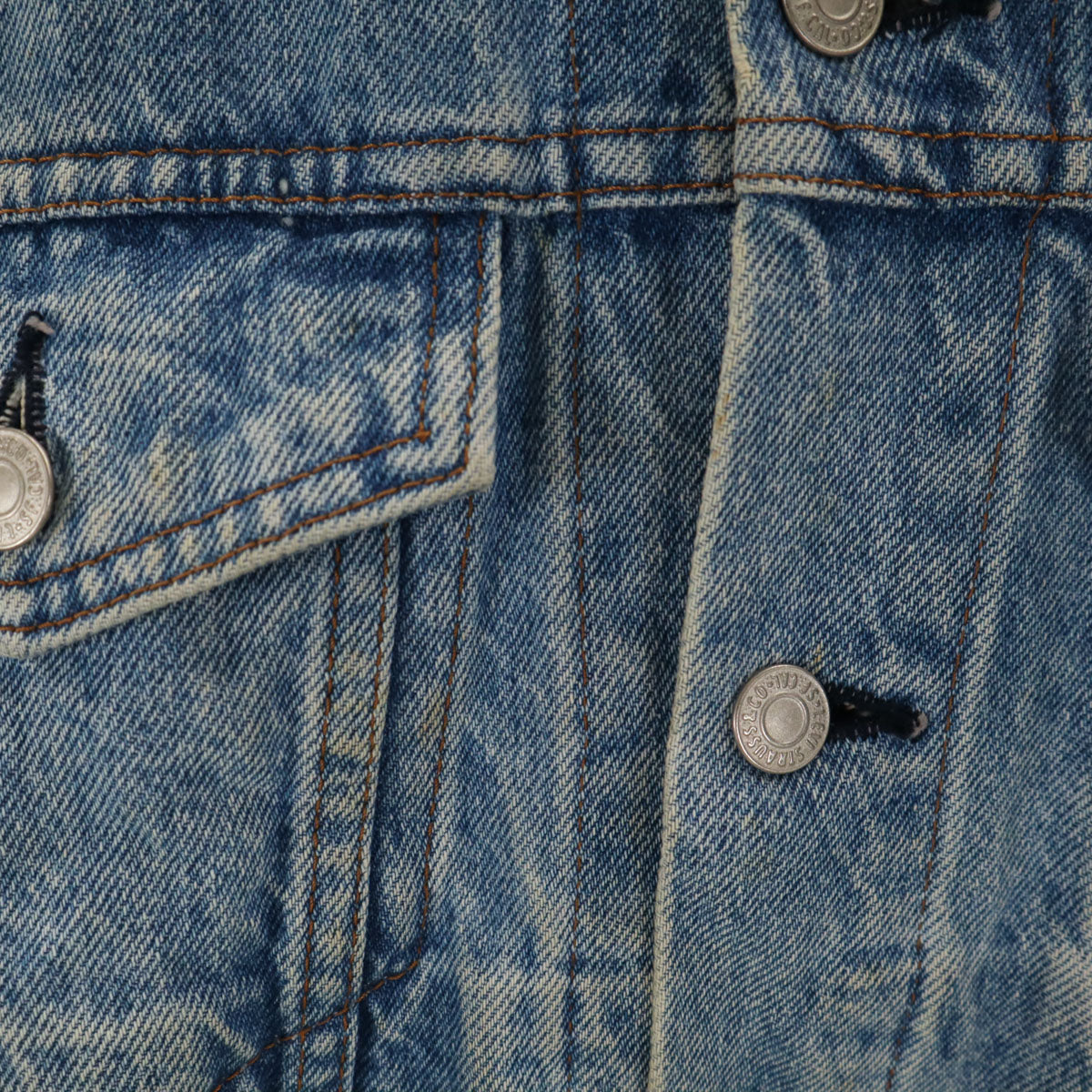 Levi's リーバイス 90s 70651-0217 オレンジタブ オールド デニムジャケット L ブルー ジャージ トラッカー メンズ