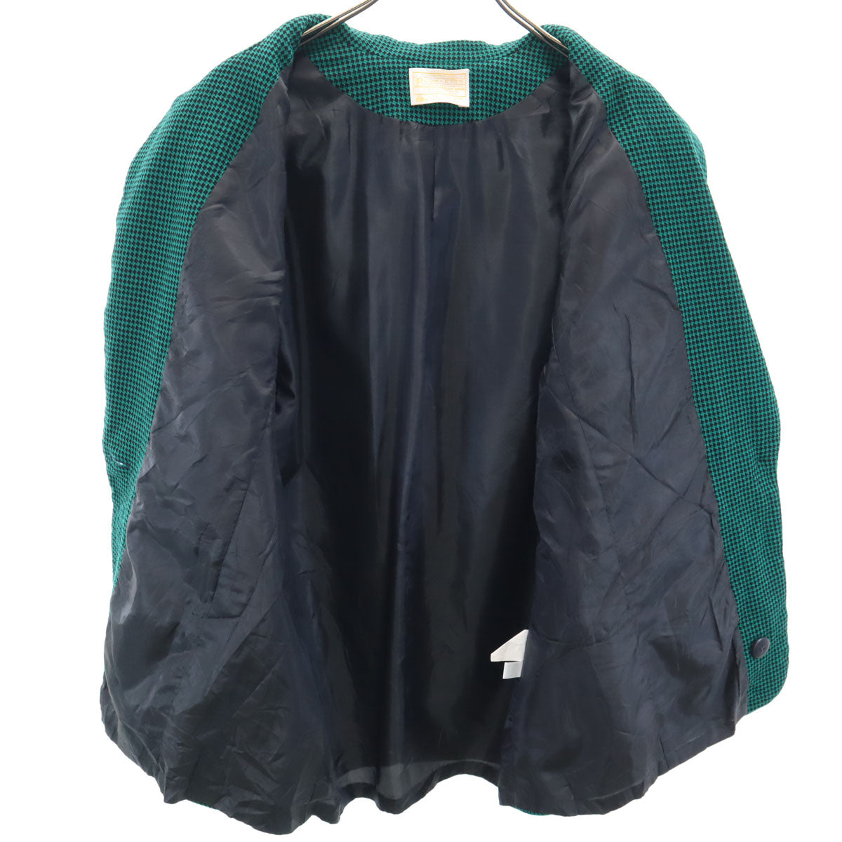 PENDLETON ペンドルトン 70s USA製 ヴィンテージ 総柄 テーラードジャケット 12 グリーン レディース