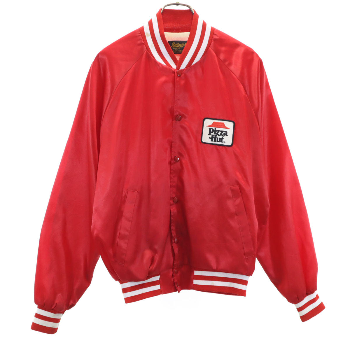Swingster スウィングスター 80s ヴィンテージ コーチジャケット スタジャン L レッド ブルゾン ジャケット 裏トリコット メンズ