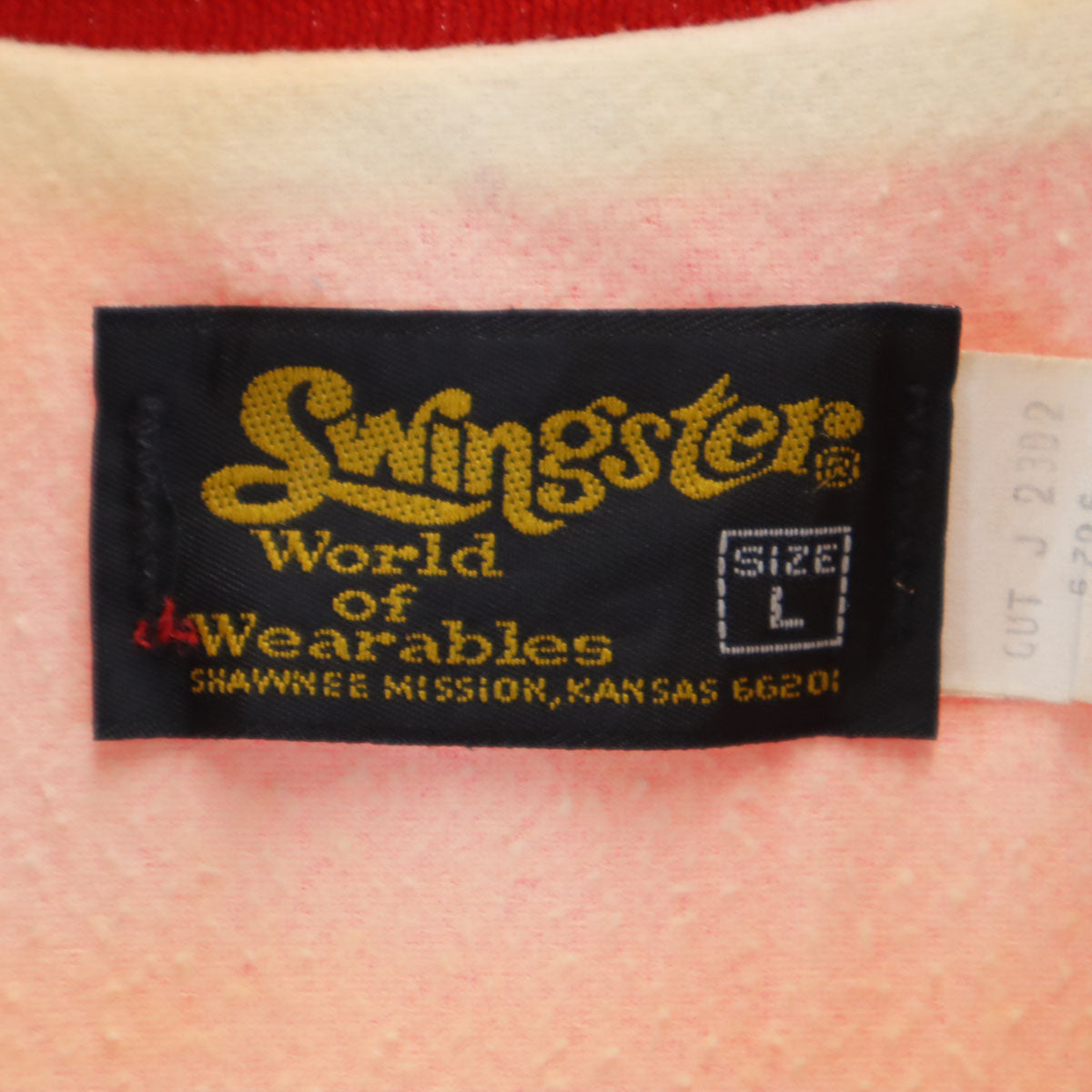 Swingster スウィングスター 80s ヴィンテージ コーチジャケット スタジャン L レッド ブルゾン ジャケット 裏トリコット メンズ