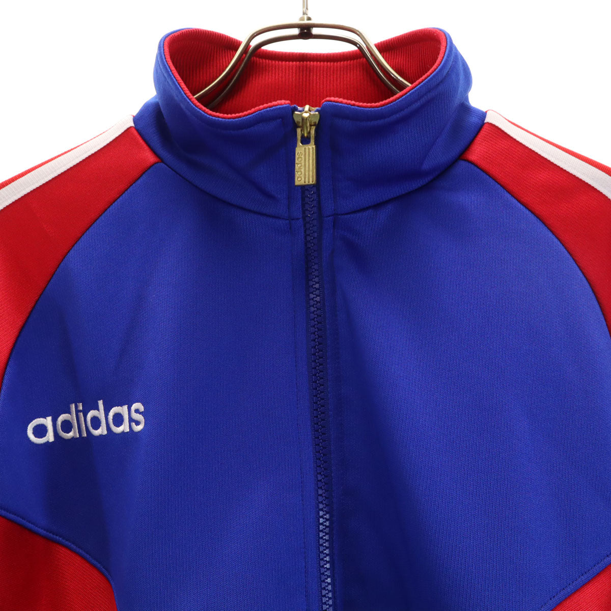 adidas アディダス 90s オールド トラックジャケット 上下 セットアップ L ブルー デサント ジャージ メンズ