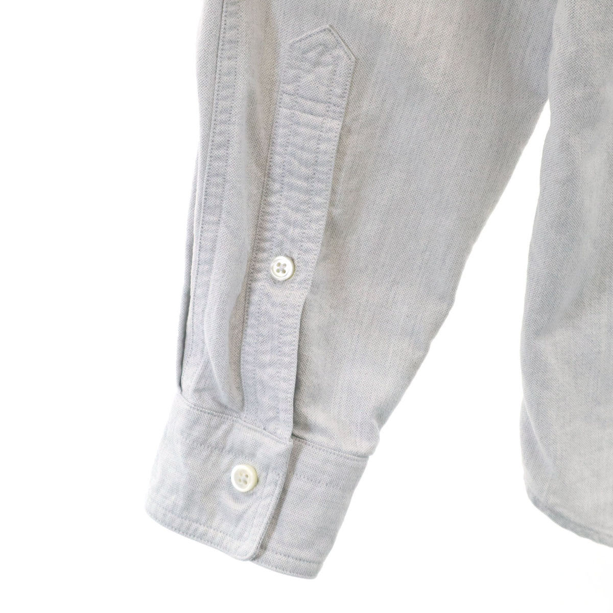 STUSSY ステューシー ザ ハートブレイカーズ コラボ 長袖 ボタンダウンシャツ 1 グレー x THE HEARTBREAKERS メンズ