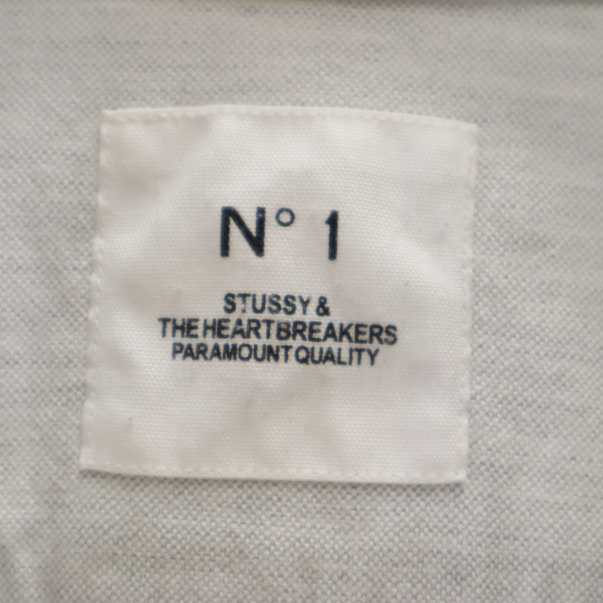 STUSSY ステューシー ザ ハートブレイカーズ コラボ 長袖 ボタンダウンシャツ 1 グレー x THE HEARTBREAKERS メンズ