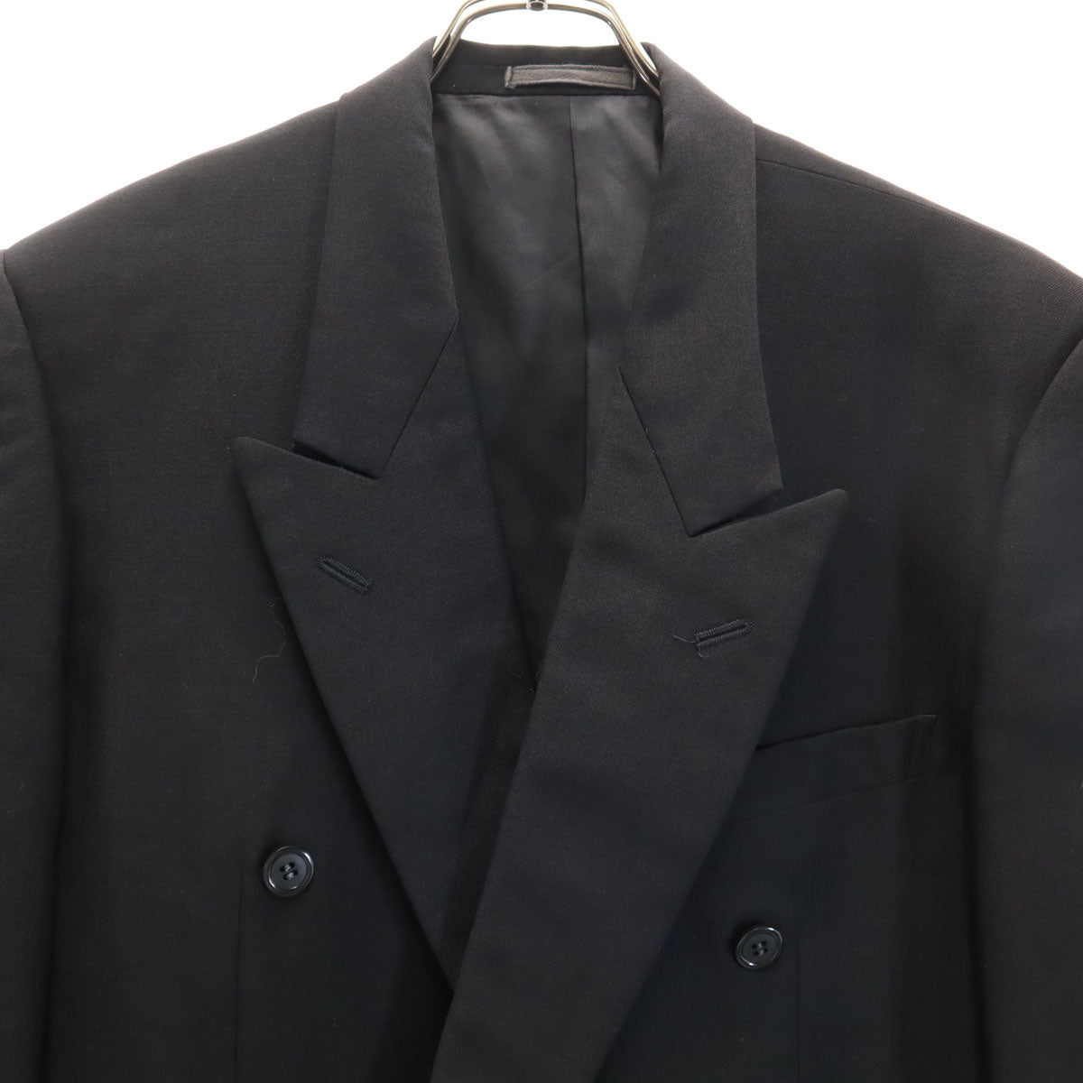 YVES SAINT LAURENT イヴサンローラン 90s 日本製 オールド スーツ 上下 セットアップ 92-80-170 ブラック メンズ