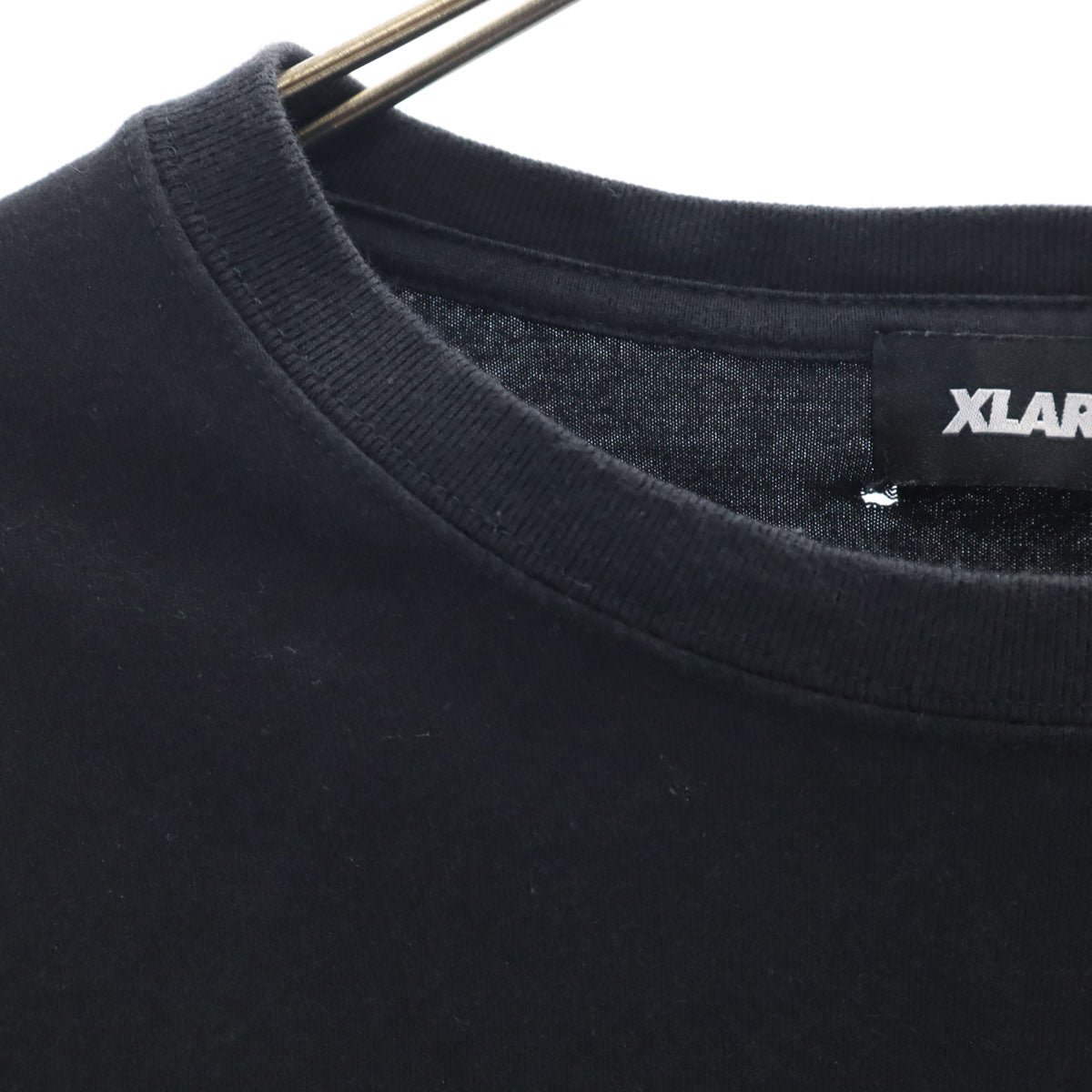 XLARGE エクストララージ バックプリント WASH YOUR HANDS 長袖 Tシャツ L ブラック ロンT メンズ