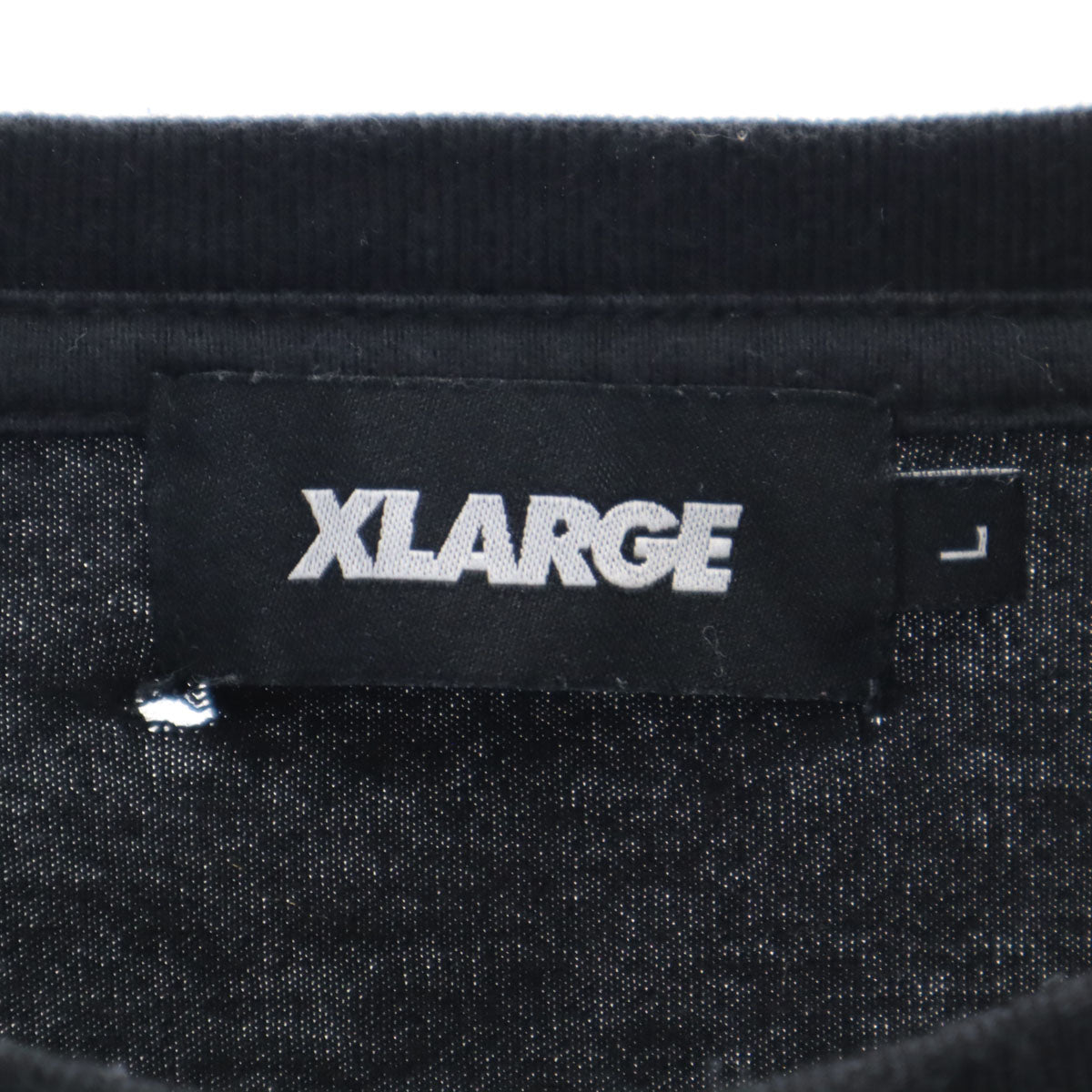 XLARGE エクストララージ バックプリント WASH YOUR HANDS 長袖 Tシャツ L ブラック ロンT メンズ