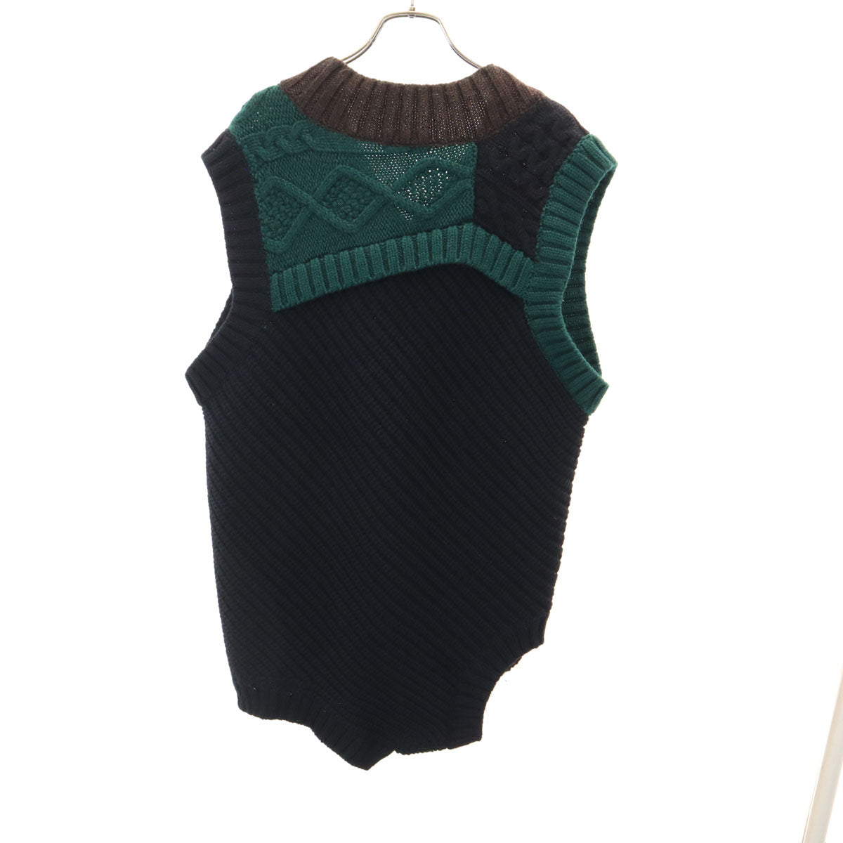kolor カラー 18AW 18WCM-N02301 ベスト 1 グリーン メンズ