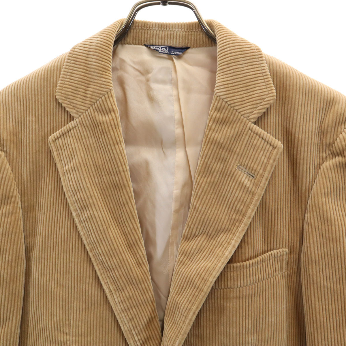 POLO RALPH LAUREN ポロラルフローレン 90s オールド コーデュロイ テーラードジャケット 90-78-165 ベージュ メンズ