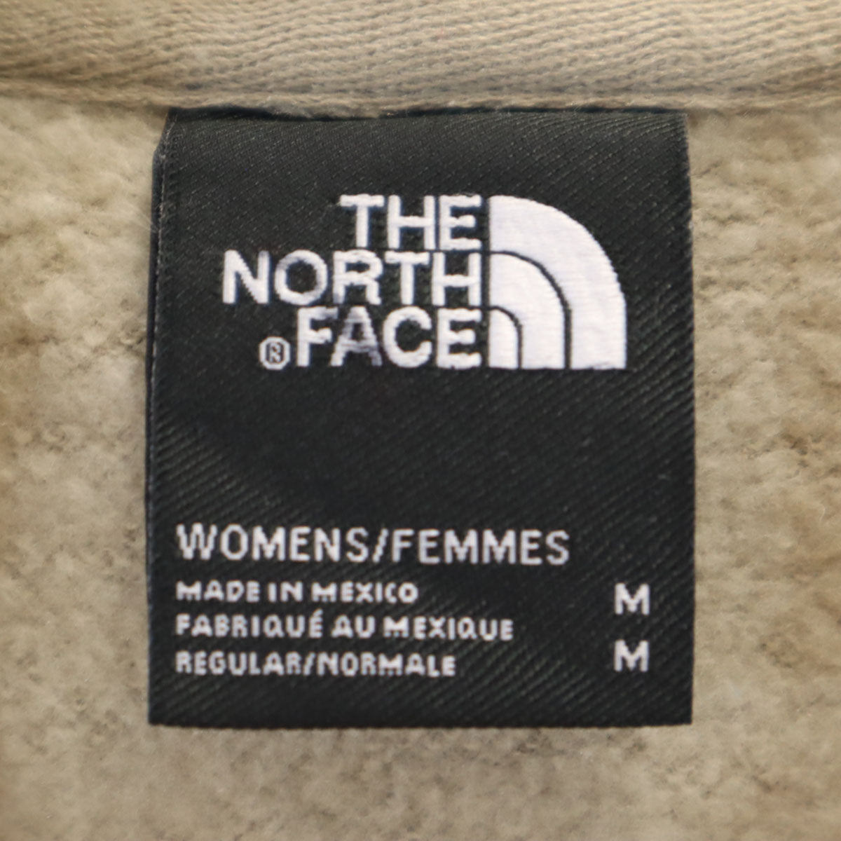 THE NORTH FACE ノースフェイス 長袖 スウェットパーカー M ベージュ プルオーバー 裏起毛 メンズ