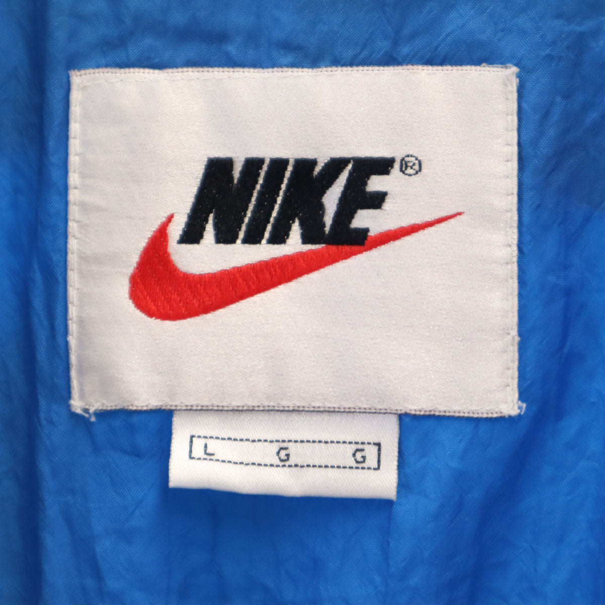 NIKE ナイキ 90s 90年代後期 オールド ナイロンジャケット L ブルー メンズ