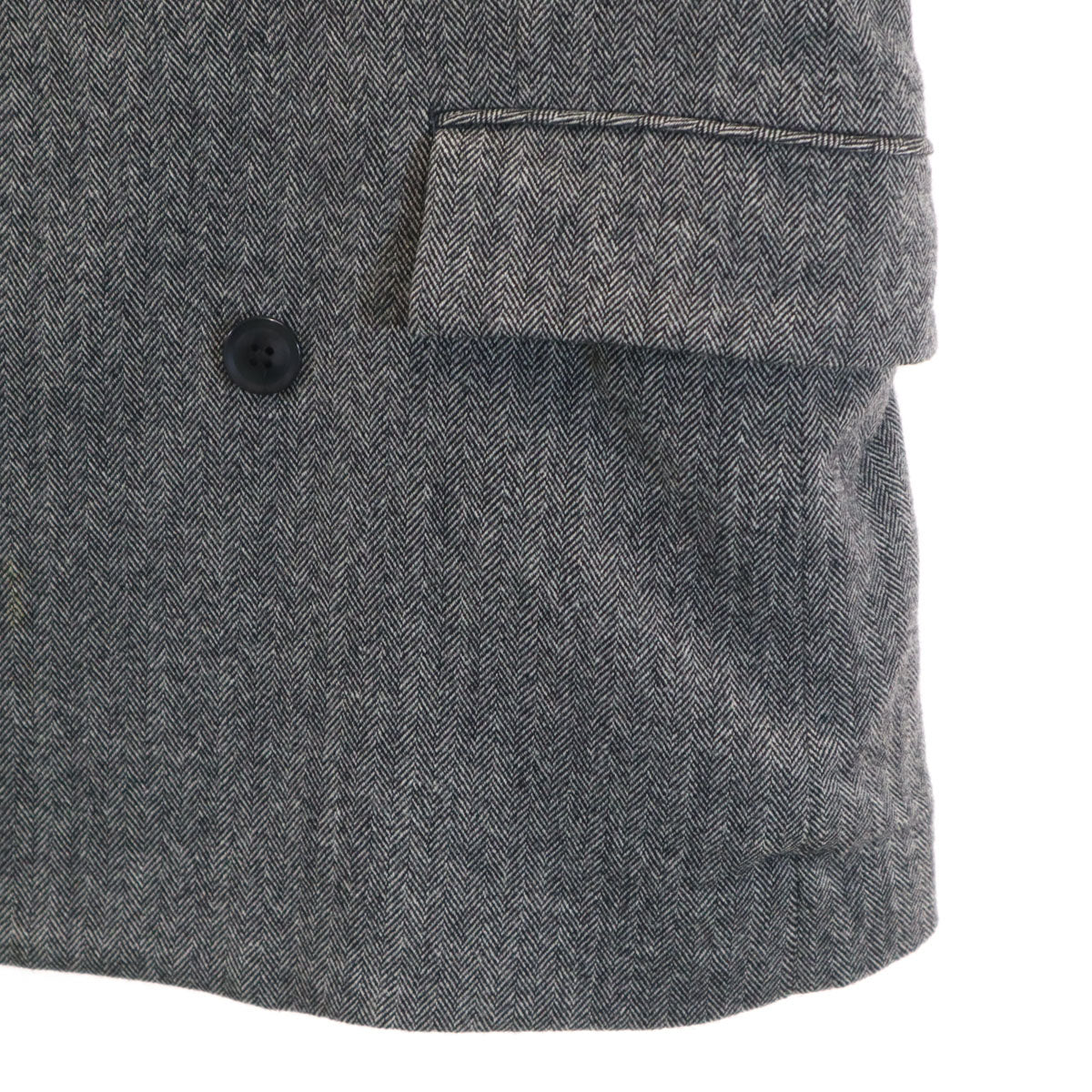 URBAN RESEARCH アーバンリサーチ ヘリンボーン柄 テーラードジャケット M ブラック系 ダブルボタン メンズ