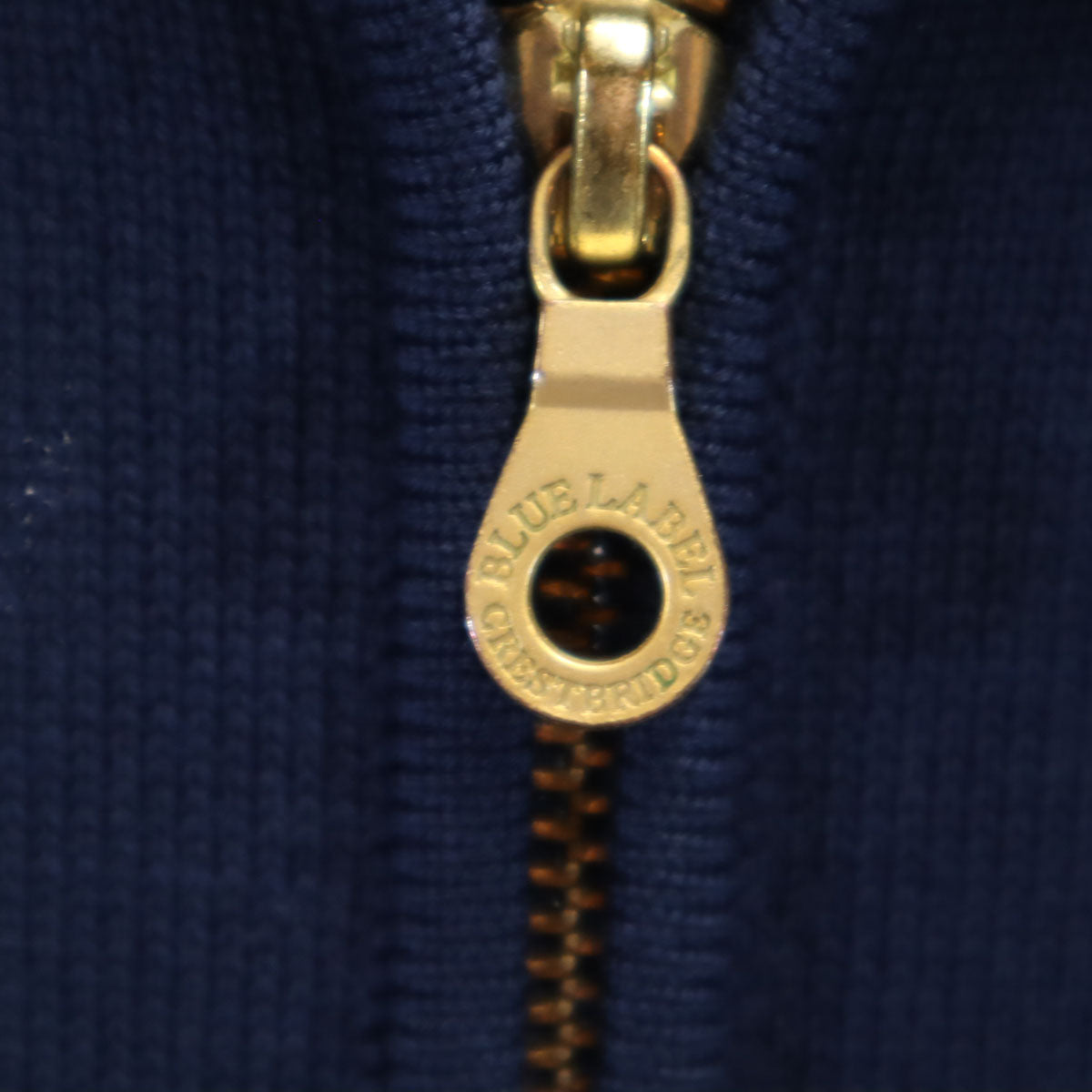 BLUE LABEL CRESTBRIDGE ブルーレーベルクレストブリッジ 長袖 ニット ジップパーカー 38 ネイビー レディース