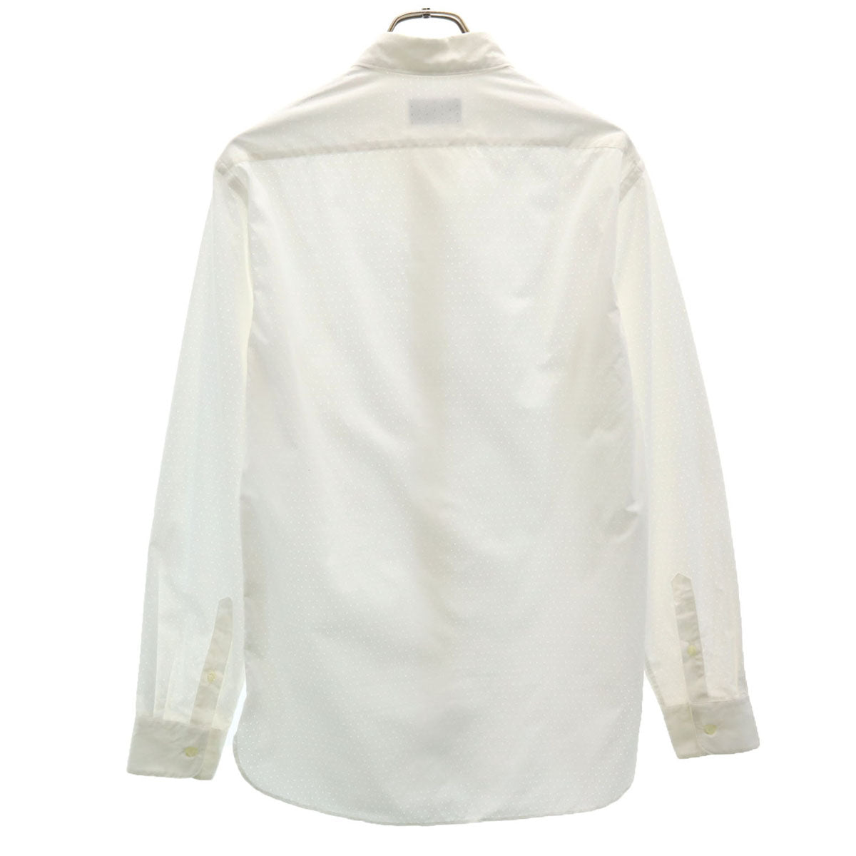 Emporio Armani エンポリオアルマーニ 長袖 パンチング コットンシャツ 39 ホワイト メンズ