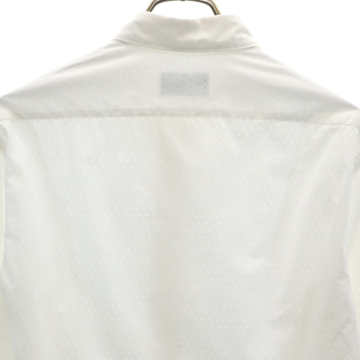 Emporio Armani エンポリオアルマーニ 長袖 パンチング コットンシャツ 39 ホワイト メンズ