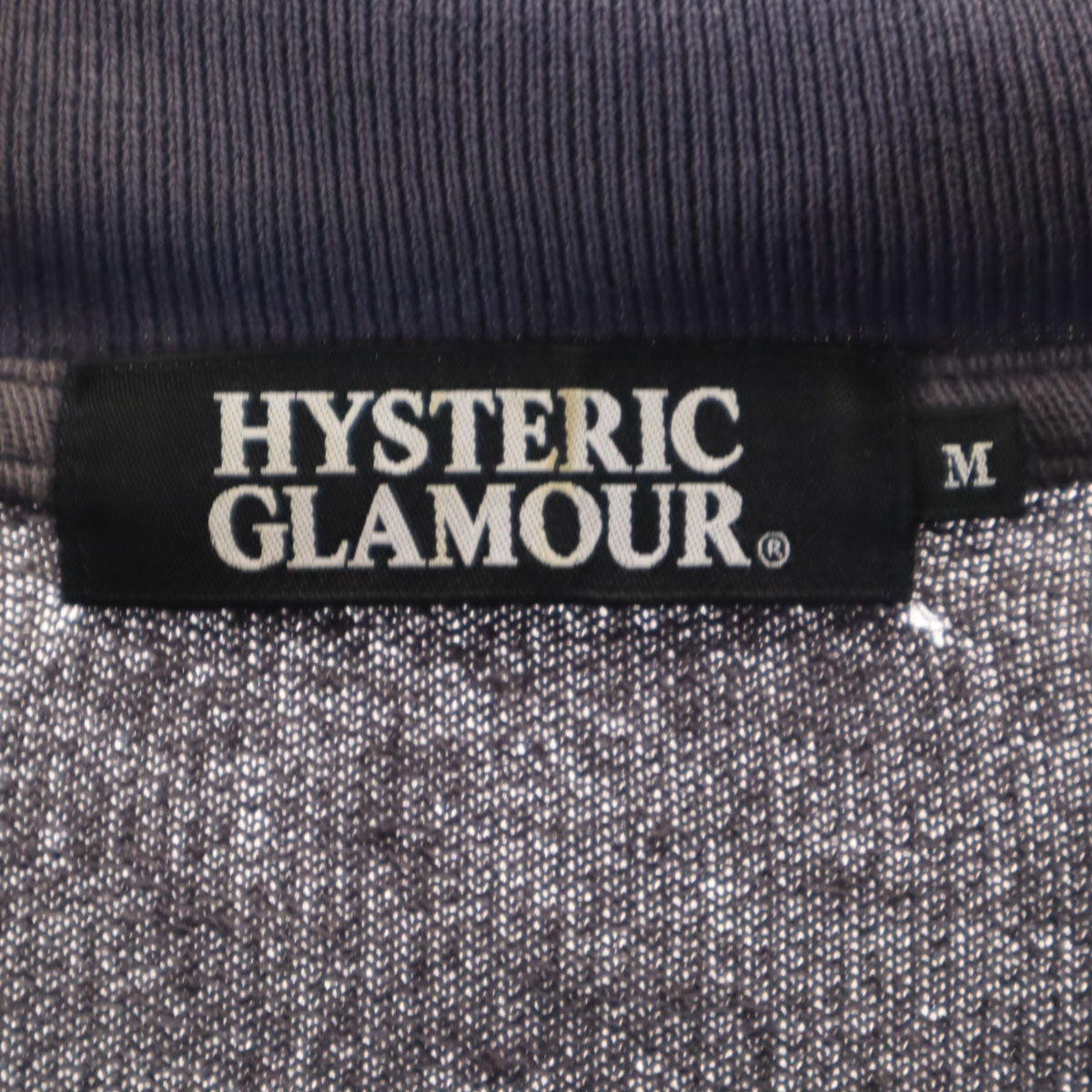 HYSTERIC GLAMOUR ヒステリックグラマー 日本製 バックプリント ジップジャケット M ネイビー メンズ