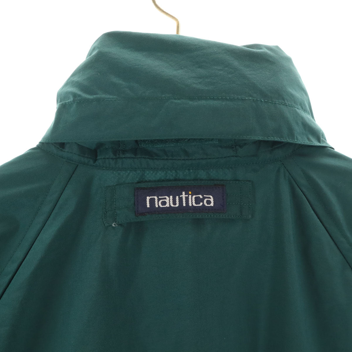 NAUTICA ノーティカ 90s オールド ナイロンジャケット S/P グリーン系 裏メッシュ メンズ