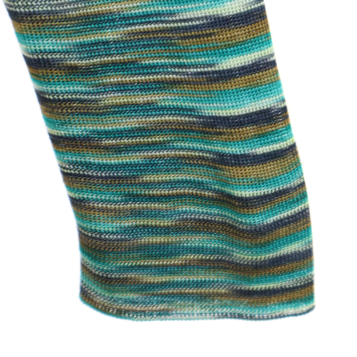 Missoni ミッソーニ イタリア製 総柄 長袖 ニット 40 グリーン レディース