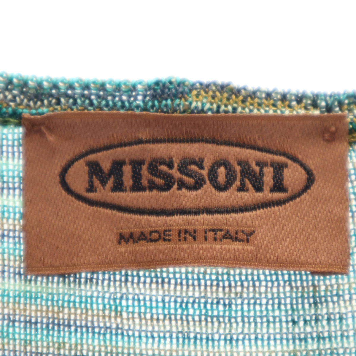 Missoni ミッソーニ イタリア製 総柄 長袖 ニット 40 グリーン レディース