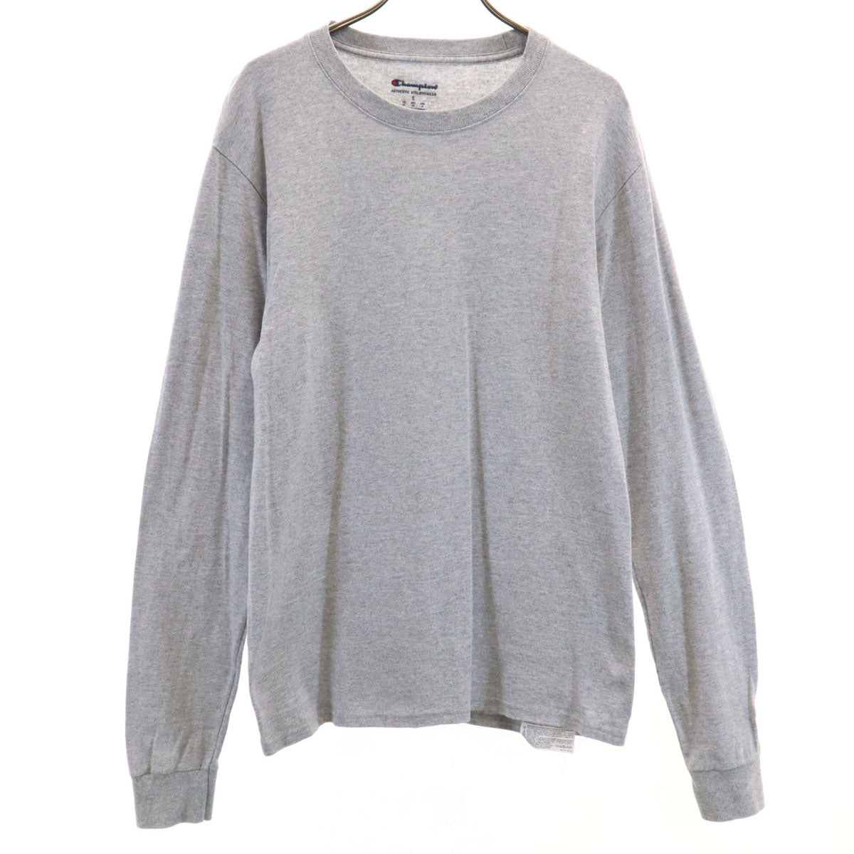 Champion チャンピオン 長袖 Tシャツ S グレー ロンT 無地 メンズ
