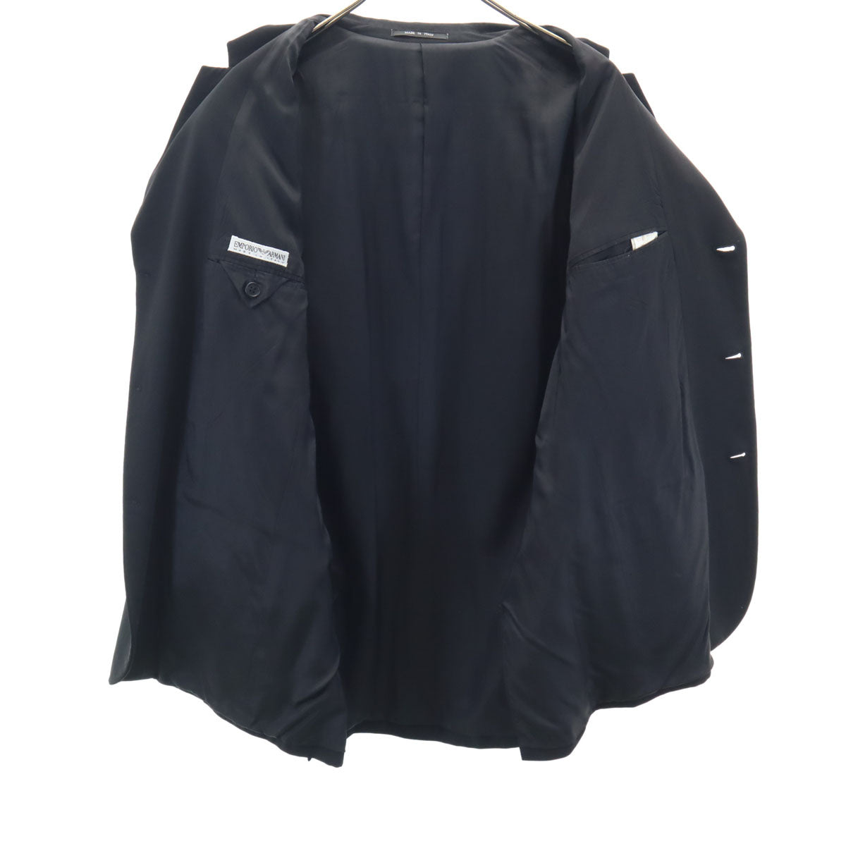 Emporio Armani エンポリオアルマーニ 90s イタリア製 オールド テーラードジャケット 50 ブラック メンズ