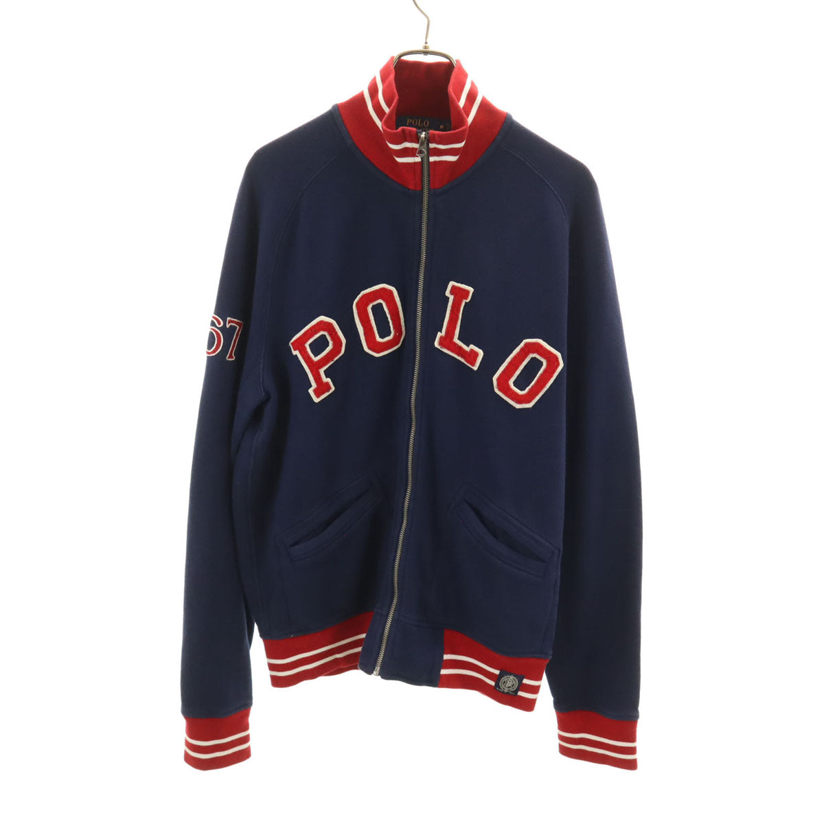 POLO RALPH LAUREN ポロラルフローレン スウェット ジップジャケット M ネイビー 裏起毛 メンズ