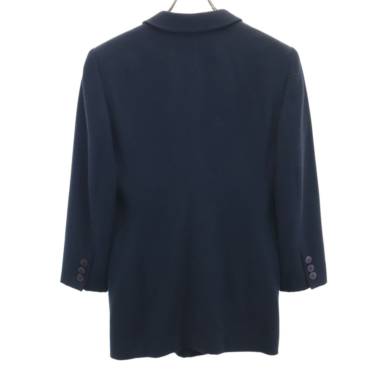 Emporio Armani エンポリオアルマーニ 日本製 ダブル テーラードジャケット 42 ネイビー レディース