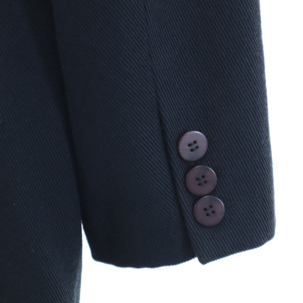 Emporio Armani エンポリオアルマーニ 日本製 ダブル テーラードジャケット 42 ネイビー レディース