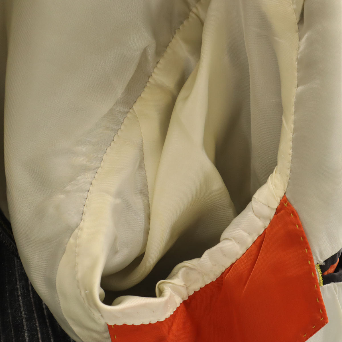 PAUL SMITH COLLECTION ポールスミスコレクション 日本製 ストライプ柄 テーラードジャケット M チャコールブラック 収納バッグ ハンガー付き メンズ