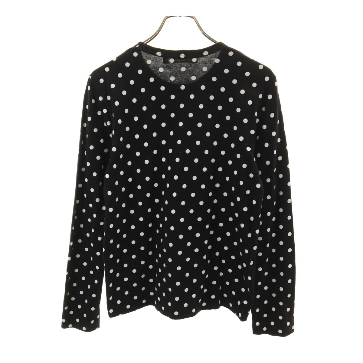 PLAY COMME des GARCONS プレイコムデギャルソン ドット柄 長袖 Tシャツ ブラック ロンT 水玉 レディース