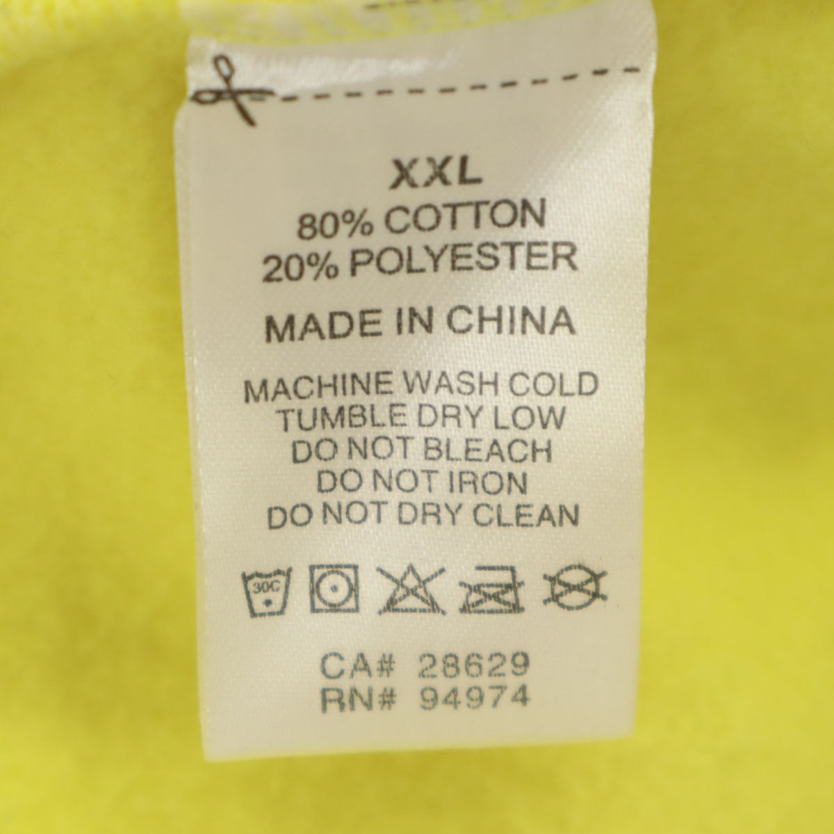 STUSSY ステューシー 長袖 スウェット トレーナー XXL イエロー 裏起毛 ビッグサイズ メンズ