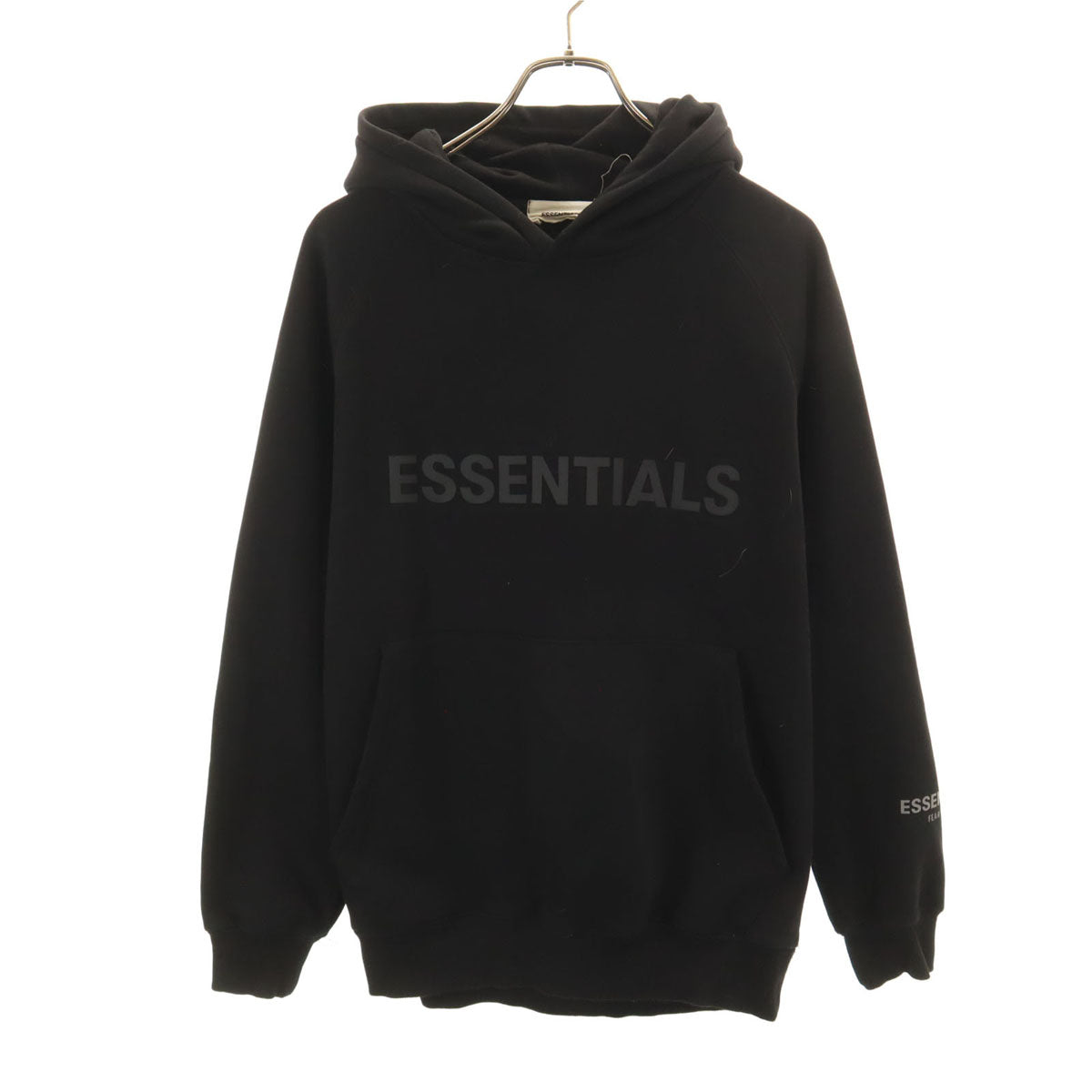 ESSENTIALS エッセンシャルズ 長袖 スウェットパーカー M ブラック 裏起毛 メンズ