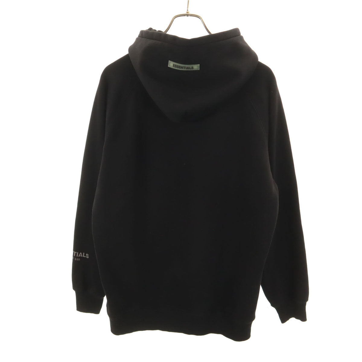ESSENTIALS エッセンシャルズ 長袖 スウェットパーカー M ブラック 裏起毛 メンズ