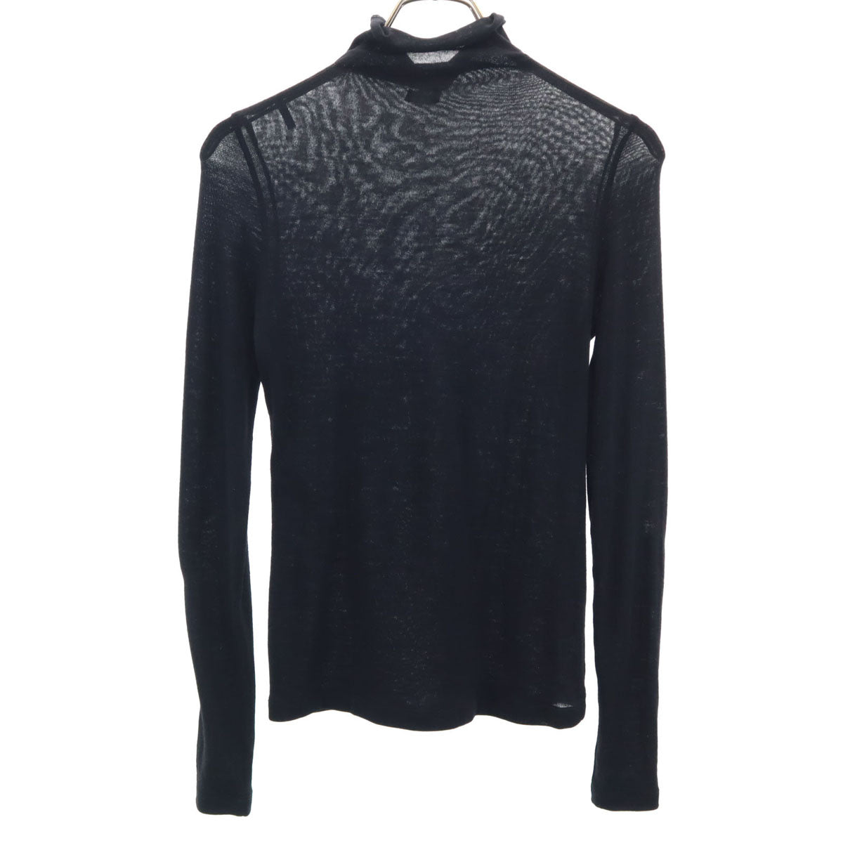 JIL SANDER NAVY ジルサンダーネイビー イタリア製 長袖 ハイネック ニット S ブラック レディース