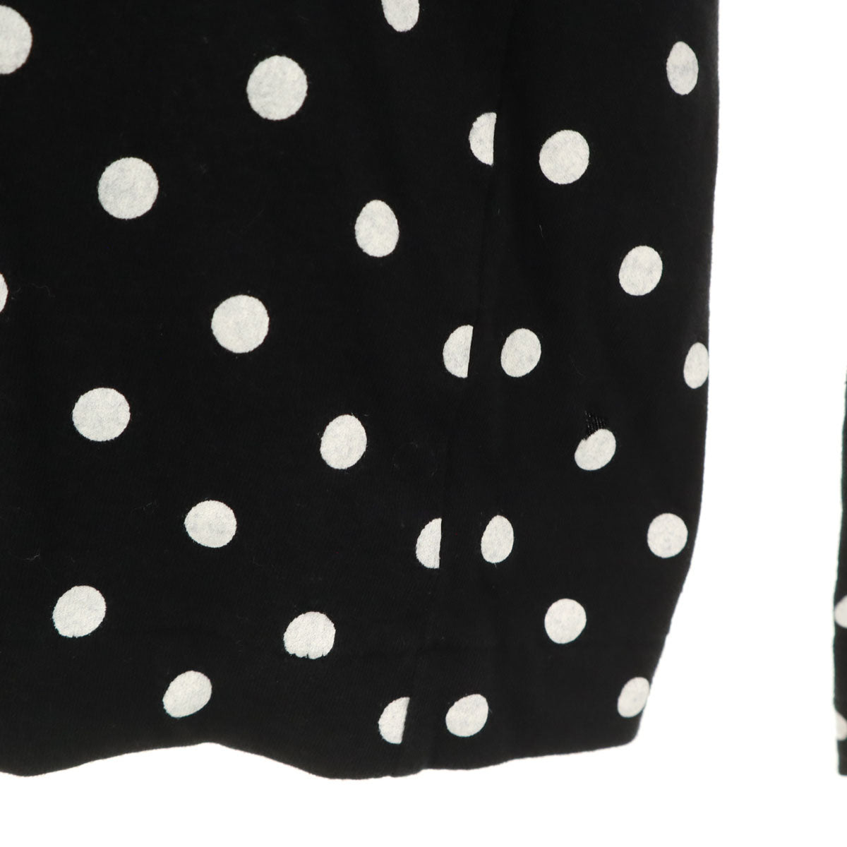 PLAY COMME des GARCONS プレイコムデギャルソン ドット柄 長袖 Tシャツ L ブラック ロンT レディース